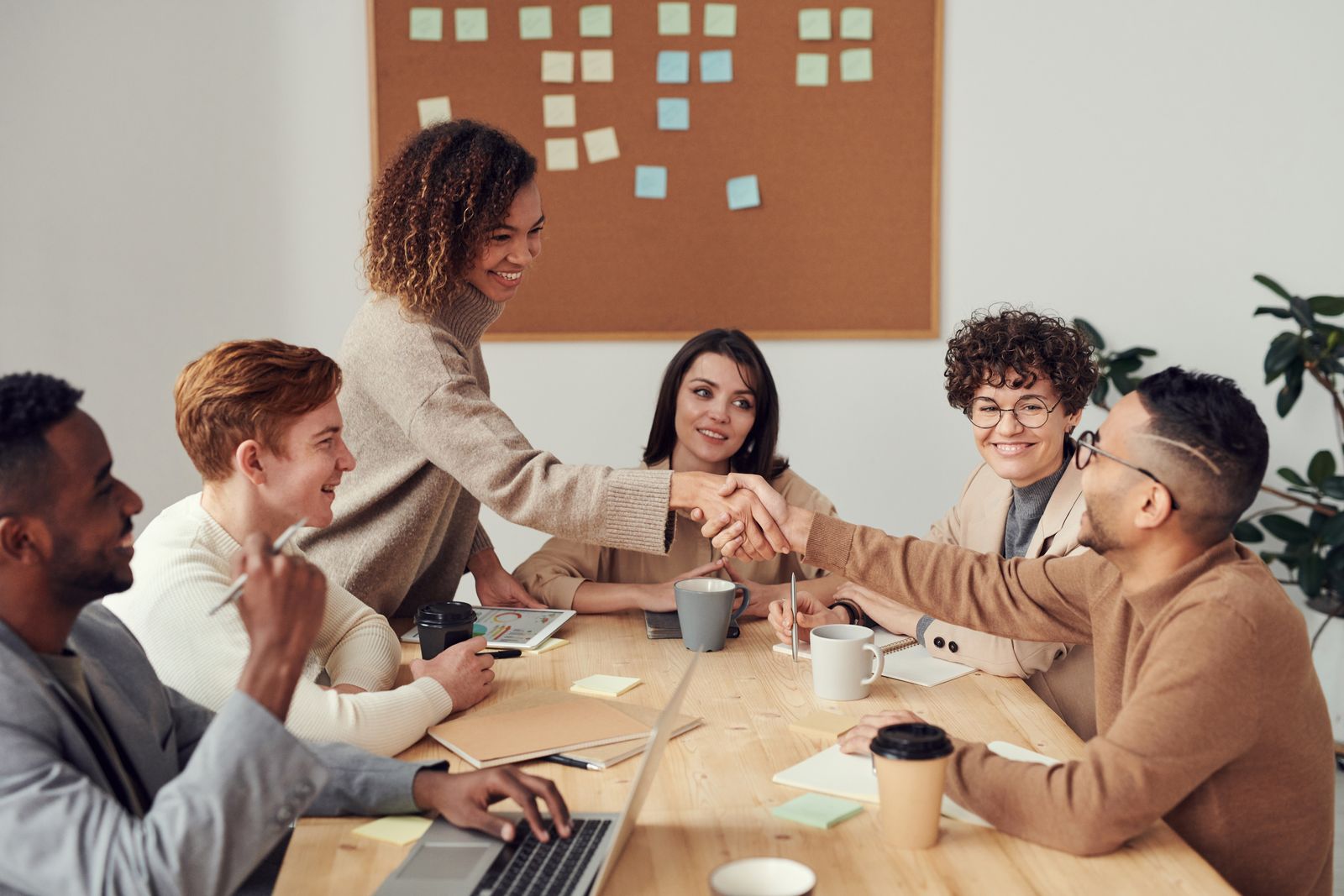Consulting session reviewing organizational documents